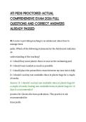ATI PEDS PROCTORED ACTUAL&NewLine;COMPREHENSIVE EXAM 2026 FULL&NewLine;QUESTIONS AND CORRECT ANSWERS&NewLine;ALREADY PASSED