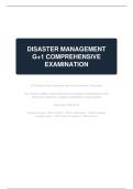 DISASTER MANAGEMENT&NewLine;G&plus;1 COMPREHENSIVE&NewLine;EXAMINATION
