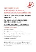 HESI Exit Exam 2026 Complete Mixed Review&colon; 300 Questions with Verified Answers & Detailed Rationales &vert; Maternity&comma; Pediatrics&comma; Fundamentals&comma; Med-Surg&comma; Pharmacology&comma; Mental Health &vert; Chamberlain University