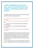 ATI RN Comprehensive Online Practice B Exam Questions and Answers