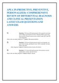 APEA 3P Exam Practice Questions and Answers