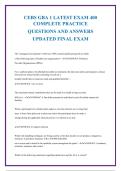 CEBS GBA 1 &lpar;Group Benefits Associate - Part 1&rpar; Exam Practice Questions and Answers