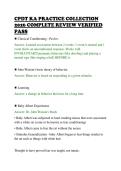 CPDT KA PRACTICE COLLECTION&NewLine;2026 COMPLETE REVIEW VERIFIED&NewLine;PASS