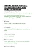 CPDT KA REVIEW GUIDE 2026&NewLine;VERIFIED QUESTIONS WITH&NewLine;COMPLETE ANSWERS