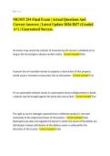 MGMT 254 Final Exam &vert; Actual Questions And&NewLine;Correct Answers &vert; Latest Update 2026&sol;2027 &lpar;Graded&NewLine;A&plus;&rpar; &vert; Guaranteed Success&period;