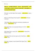 DELTA ACHIEVEMENT TEST QUESTIONS AND&NewLine;ANSWERS LATEST UPDATE 2026&sol;2027 &vert; GRADED A&plus; &vert;&NewLine;GUARANTEED PASS&excl;