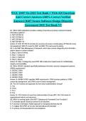 WGU D487 Oa 2025 Test Bank 3 With 420 Questions And Correct Answers &lpar;100&percnt; Correct Verified Answers&rpar; D487 Secure Software Design Objective Assessment 2025 Test Bank V3&NewLine;