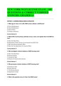 NEW YORK WGP LICENSE EXAM &period; 140&plus; QUESTIONS & CORRECT VERIFIED ANSWERS&period; GRADED A&plus;&NewLine;
