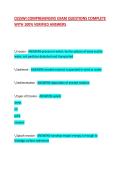 CESSWI COMPREHENSIVE EXAM QUESTIONS COMPLETE WITH 100&percnt; VERIFIED ANSWERS