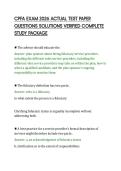 CPFA EXAM 2026 ACTUAL TEST PAPER&NewLine;QUESTIONS SOLUTIONS VERIFIED COMPLETE&NewLine;STUDY PACKAGE