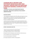 LOUISIANA 661-LA SECOND CLASS STATIONARY BOILER EXAM 2026 &vert; NEW ORLEANS &vert; VERIFIED PRACTICE QUESTIONS & DETAILED ANSWERS &vert; COMPLETE STUDY GUIDE