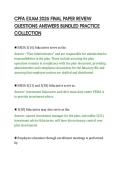 CPFA EXAM 2026 FINAL PAPER REVIEW&NewLine;QUESTIONS ANSWERS BUNDLED PRACTICE&NewLine;COLLECTION&NewLine;