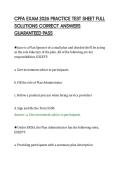 CPFA EXAM 2026 PRACTICE TEST SHEET FULL&NewLine;SOLUTIONS CORRECT ANSWERS&NewLine;GUARANTEED PASS&NewLine;