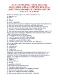 WGU C715 ORGANIZATIONAL BEHAVIOR &NewLine;EXAM LATEST ACTUAL COMPLETE REAL EXAM &NewLine;QUESTIONS AND CORRECT VERIFIED ANSWERS&sol; &NewLine;ALREADY GRADED A&plus;
