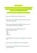 NUR 176 exam 3  &NewLine;Comprehensive Resource To Help You Ace 2026-2027 Exams &NewLine;Includes Frequently Tested Questions With ELABORATED &NewLine;100&percnt; Correct COMPLETE SOLUTIONS &NewLine;Guaranteed Pass First Attempt&excl;&excl; Current Update&excl;&excl;