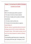 BIOD 210 Genetics - Module 1-7 & Final Exam Complete Exam Bundle Ultimate 2026&sol;2027 Package &vert; 950 Actual Exam Questions & Correct Answers With Rationales&NewLine;