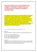 CRPC EXAM 300 ACTUAL QUESTIONS AND &NewLine;CORRECT ANSWERS WITH RATIONALE &NewLine;LATEST UPDATE ALREADY GRADED A&plus; &NewLine;ASSURED PASS