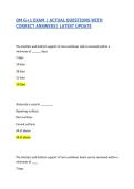 DM G&plus;1 EXAM &vert; ACTUAL QUESTIONS WITH CORRECT ANSWERS&vert; LATEST UPDATE