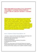 HESI GERIATRICS EXAM 300 ACTUAL QUESTIONS &NewLine;AND CORRECT ANSWERS WITH RATIONALE &NewLine;LATEST UPDATE ALREADY GRADED A&plus; ASSURED &NewLine;PASS