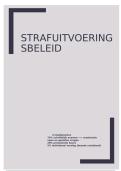 samenvatting Strafuitvoeringsbeleid &vert; Hogeschool Gent &vert; 2026&sol;27