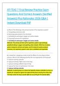 ATI TEAS 7 Final Review Practice Exam &NewLine;Questions And Correct Answers &lpar;Verified &NewLine;Answers&rpar; Plus Rationales 2026 Q&A &vert; &NewLine;Instant Download Pdf 