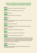 NUR 257 CONCEPTS OF AGING EXAM 3 UPDATED&NewLine;ACTUAL QUESTIONS AND CORRECT ANSWERS