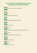 NUR 257 EXAM 1 GERIATRICS UPDATED ACTUAL&NewLine;QUESTIONS AND CORRECT ANSWERS