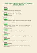 NUR 257 EXAM 1 UPDATED ACTUAL QUESTIONS AND&NewLine;CORRECT ANSWERS