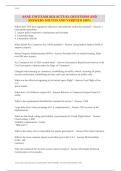 AAAE CM EXAM 2024 ACTUAL QUESTIONS AND ANSWERS SOLVED AND VERIFIED 100