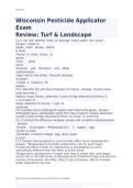Wisconsin Pesticide Applicator Exam Review Turf Landscape&period;