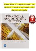 Solution Manual for Financial Accounting Theory 8th Edition by William R&period; Scott & Patricia O&rsquo;Brien &vert; Chapters 1&ndash;13 Complete &vert; Trusted & Up-to-Date Solutions&NewLine;