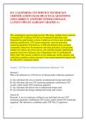 ICC CALIFORNIA UST SERVICE TECHNICIAN &NewLine;CERTIFICATION EXAM 300 ACTUAL QUESTIONS &NewLine;AND CORRECT ANSWERS WITH RATIONALE &NewLine;LATEST UPDATE ALREADY GRADED A&plus;