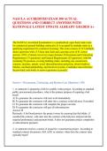  &NewLine;NASCLA ACCREDITED EXAM 300 ACTUAL &NewLine;QUESTIONS AND CORRECT ANSWERS WITH &NewLine;RATIONALE LATEST UPDATE ALREADY GRADED A&plus;