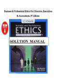 Solutions Manual for Business and Professional Ethics&comma; 9th Edition by Leonard J&period; Brooks&NewLine;