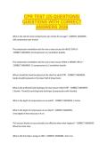 CPR TEST &lpar;25 QUESTIONS&rpar; QUESTIONS WITH CORRECT ANSWERS 2026