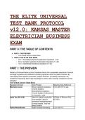 ELITE S-TIER&colon; Kansas Master Electrician Business Exam Test Bank & Law Cheat Sheet &lpar;2026&sol;2027&rpar; &vert; Full QA & Rationale