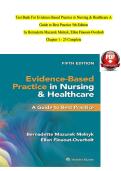 Test Bank for Evidence-Based Practice in Nursing & Healthcare&comma; 5th Edition by Melnyk & Fineout-Overholt &vert; Complete Chapters 1-23 &vert; Latest Edition