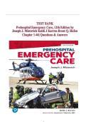 Test Bank For Prehospital Emergency Care 12th Edition By Joseph J&period; Mistovich&comma; Keith J&period; Karren All Chapters&comma; Year-2025&period;
