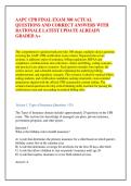 AAPC CPB FINAL EXAM 300 ACTUAL QUESTIONS AND CORRECT ANSWERS WITH RATIONALE LATEST UPDATE ALREADY GRADED A&plus;&NewLine;&NewLine;