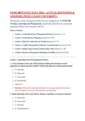 NURS 480 Exam 3 Fall 2026 &ndash; Actual Questions & Answers &lpar;West Coast University&rpar;