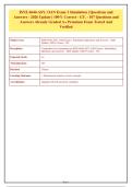 ISYE 6644 ASY&comma; OAN EXAM 1 SIMULATION &ndash; QUESTIONS AND ANSWERS &ndash; ISYE 6644 COMPLETE CHAPTERS &sol; CONTENT 