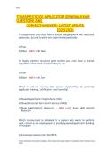 TEXAS PESTICIDE APPLICATOR GENERAL EXAM QUESTIONS AND CORRECT ANSWERS LATEST UPDATE 2025-2026