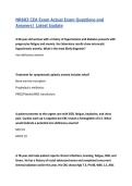 NR603 CEA Exam &vert; Actual Exam Questions&comma; Answers&comma; Case Studies & Rationales&vert; Latest Update