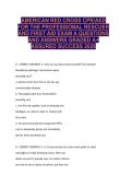 AMERICAN RED CROSS CPR&sol;AED FOR THE PROFESSIONAL RESCUER AND FIRST AID EXAM A QUESTIONS AND ANSWERS GRADED A&plus; ASSURED SUCCESS 2026