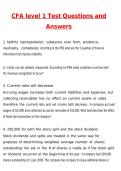 2026 CFA level 1 Test Actual Questions & Answers &lpar;Latest 2026 &sol; 2027 Update&rpar; 100&percnt; Guarantee Pass &lpar;Verified Answers&rpar;