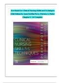 Test Bank for Clinical Nursing Skills and Techniques&comma; 11th Edition &vert; Chapters 1&ndash;43 Complete &vert; Latest Study Guide 2026 &vert; Perry & Potter