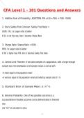 2026 CFA Level 1 - 101 Exam Actual Questions & Answers &lpar;Latest 2026 &sol; 2027 Update&rpar; 100&percnt; Guarantee Pass &lpar;Verified Answers&rpar;