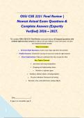 OSU CSE 2221 Final Review &vert; Newest Actual Exam Questions & Complete Answers &lpar;Expertly Verified&rpar; 2026 &ndash; 2027&period; &NewLine;