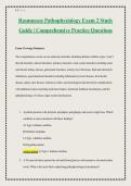 Rasmussen Pathophysiology Exam 2 Study Guide &vert; Comprehensive Practice Questions