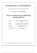 NUR 2790 PN3 FINAL EXAM ACTUAL 2026&sol;2027 &vert; Professional Nursing III Verified Q&A &vert; Rasmussen &vert; Pass Guaranteed - A&plus; Graded&NewLine;&NewLine;